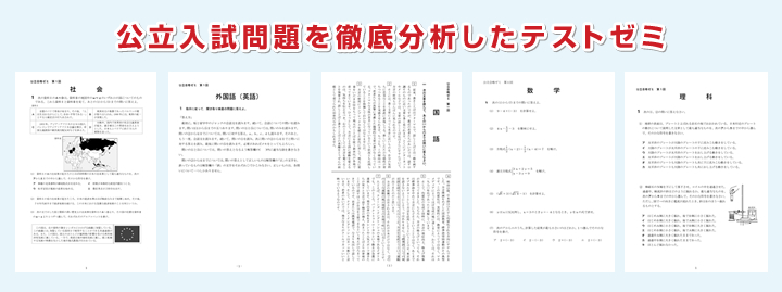 公立入試問題を徹底分析したテストゼミ