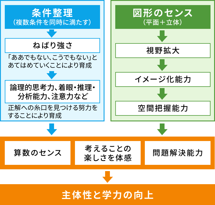 パズル道場で育成される能力の説明